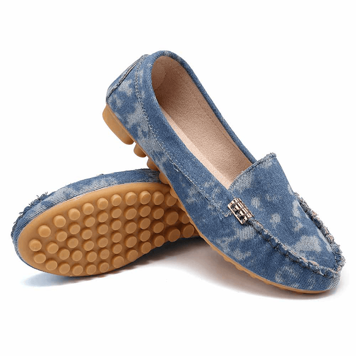 Women Stricing Non Slip Soft Sole Casual Slip on Loafers