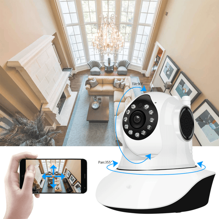 Jooan C6C HD 1080P WIFI IP Camera 11 LED PT 360¬∞ Built-In Antenna IP Camera Moving Detection Two-Way Audio Baby Monitors