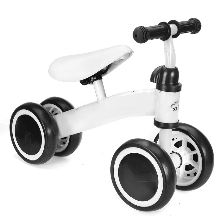 4 Wheels Kids Balance Bike Walker No Pedal Children Learning Walk Scooter for 1-3 Years Old Outdoor Cycling