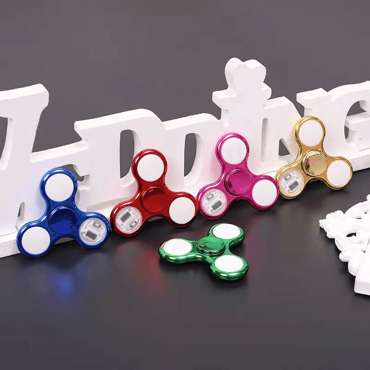 Fingertip Gyro with Light 18 Variable LED Luminous Toy