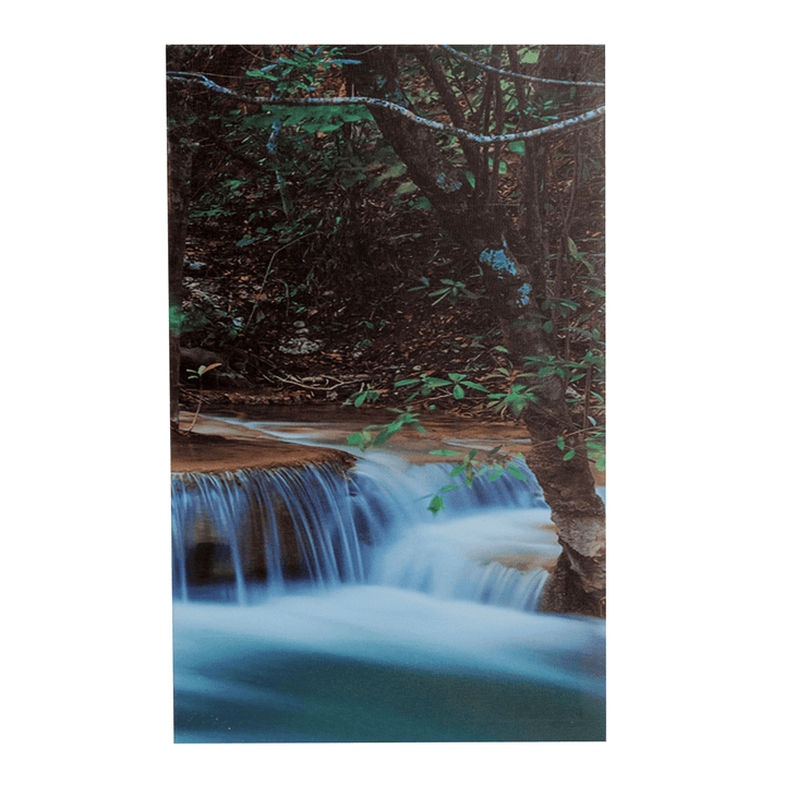 Large Framed Canvas Prints Forest Waterfall Painting Home Hanging Wall Decorations