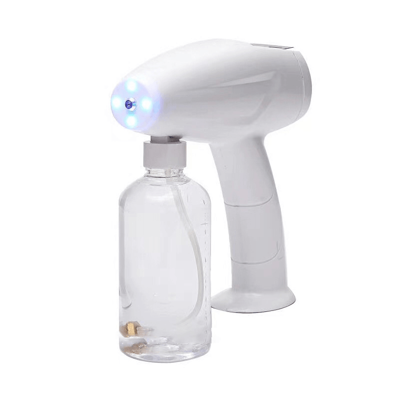 250ML Handheld Atomizing Sprayer USB Charging Wireless Nebulizers Disinfectant Fogger Blue-Ray Nano Steam Sprayer with Touch Screen