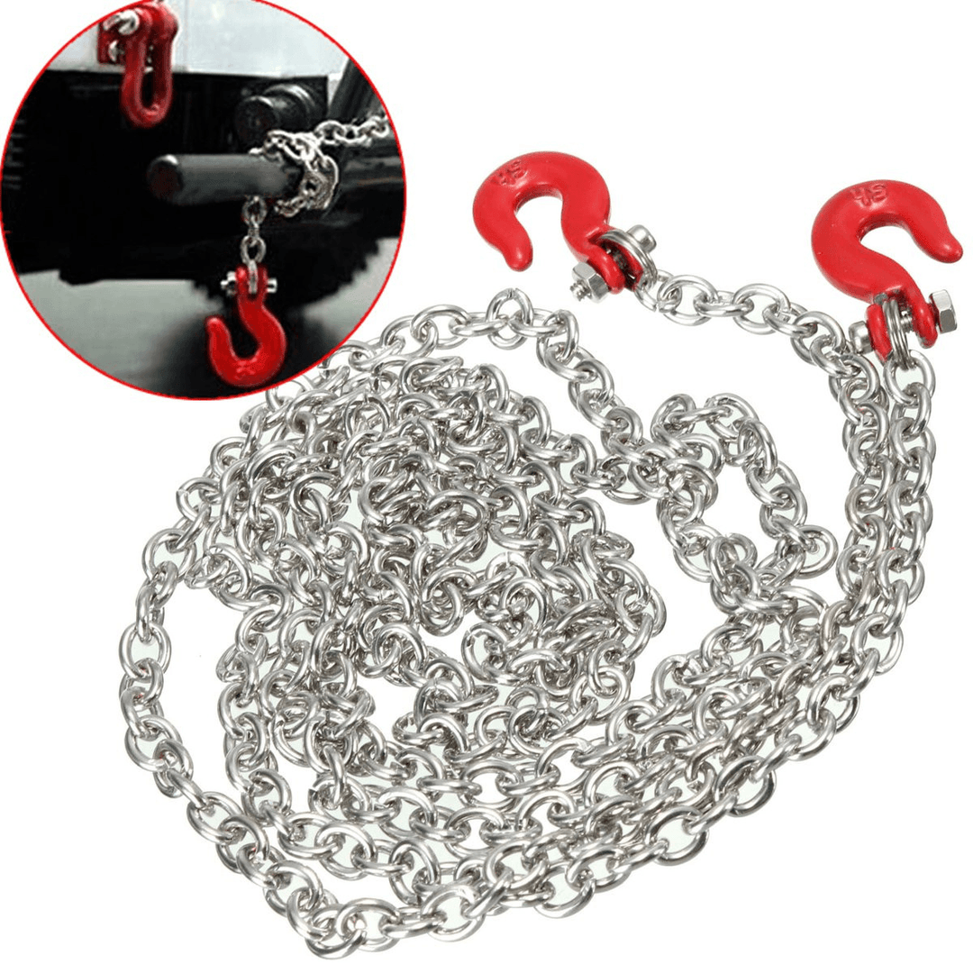 Scale Trailer Rope Chain with Coupler Climbing Hook Crawler Truck 145Cm