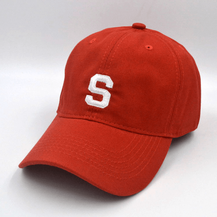 Three Bar Baseball Cap Men'S Soft Top Casual