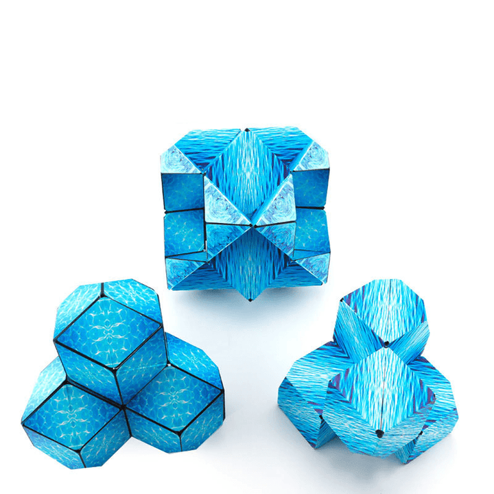 Three Dimensional Geometric Magnetic Building Blocks Rubiks Cube