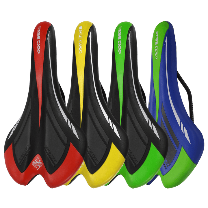 Silicone Bike Saddle Soft Hollow Breathable Shock Absorbed MTB Bicycle Seat Cushion