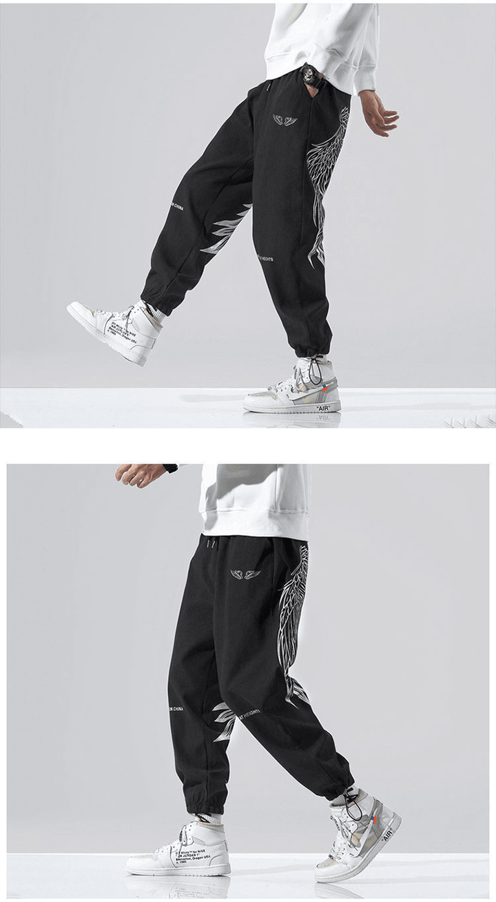 Men'S Printed Loose Harem Casual Trousers