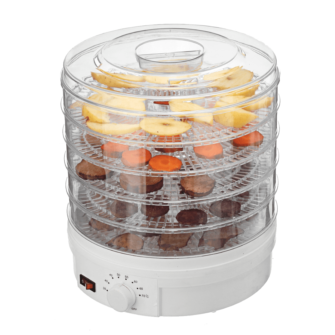 250W Food Dehydrator 5 Tray Shelf Dryer Machine Fruit Preserver Beef Jerky DIY Dried Fruit