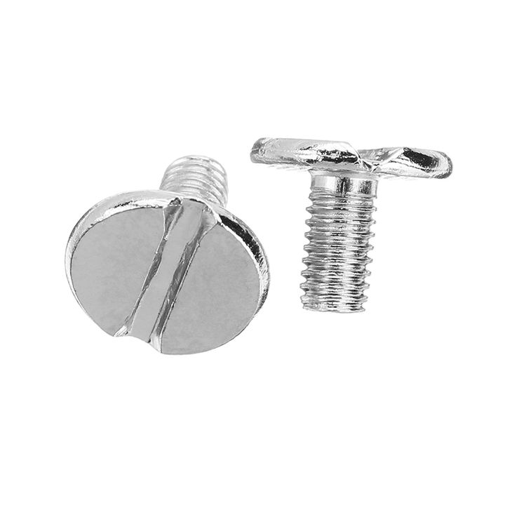 10Pcs 8Mm Sliver Chicago Screw round Flat Head Stud Rivet Leather Decoration Bookbinding