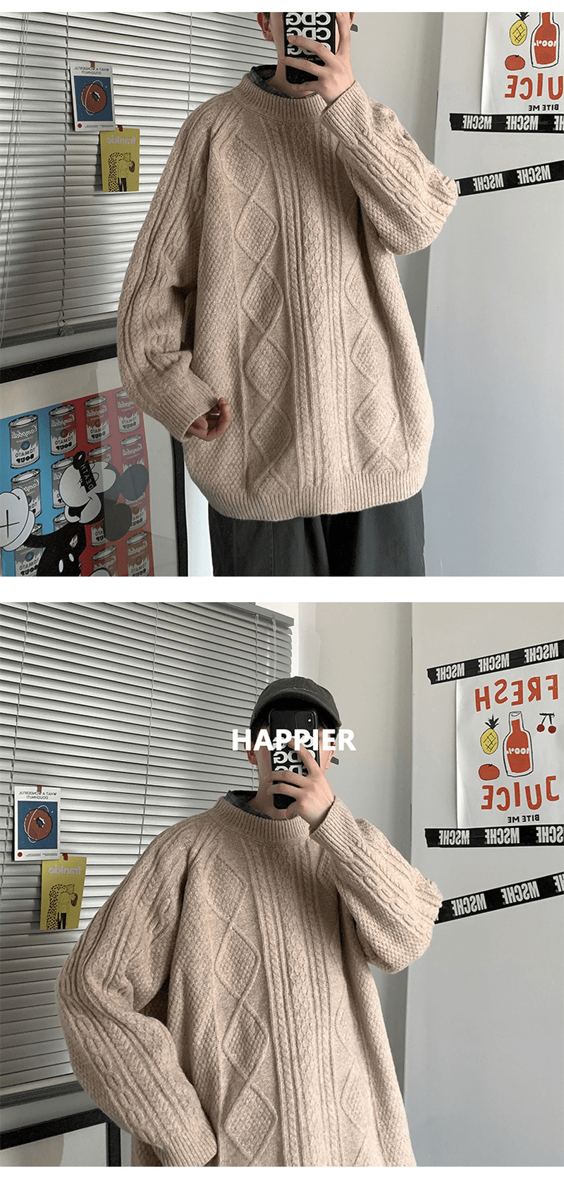 Sweater Boy Loose All Match Lazy Wind Sweater