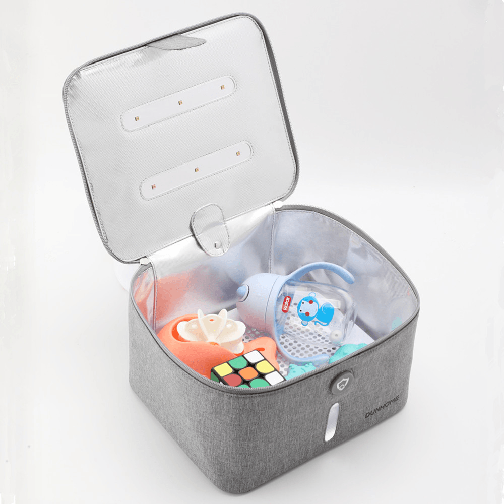 Dunhome 8W Disinfectant Tank Outdoor Travel LED Ultraviolet Light Anion Sterilizer Box Storage Bag Carry Case