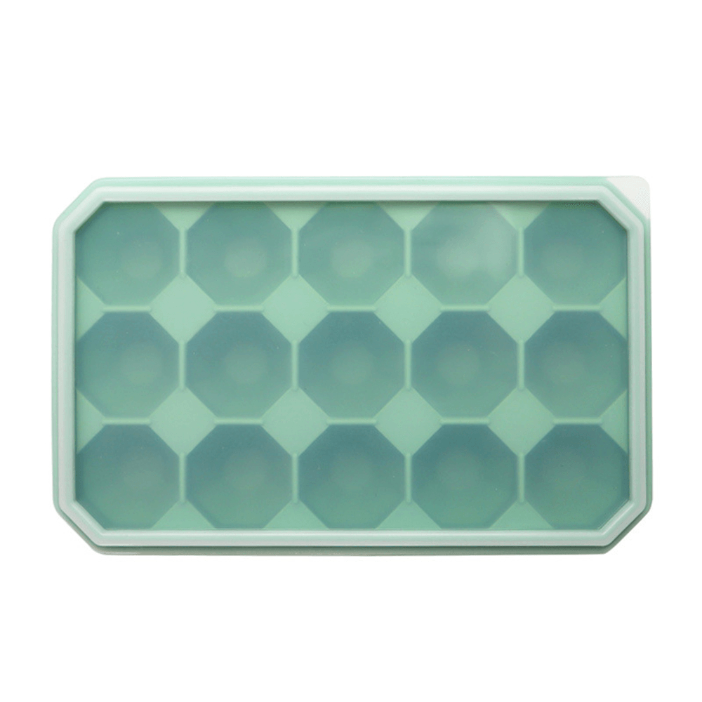 15 Grid Diamond Ice Tray Silicone Stackable Square Kitchen Ice Mold Set for Home Kitchen Accessories - MRSLM