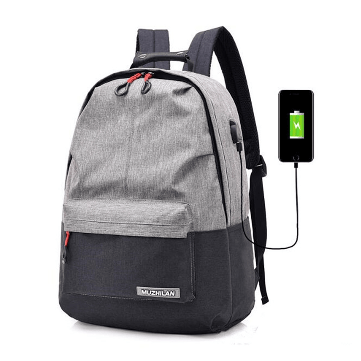 25L Outdoor USB Anti-Theft Laptop Backpack Travel Business School Bag Rucksack - MRSLM