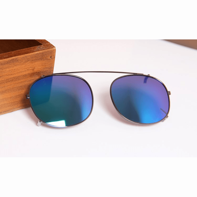 Polarized Sunglasses Clip Ultra-Light Driving Oval Glasses