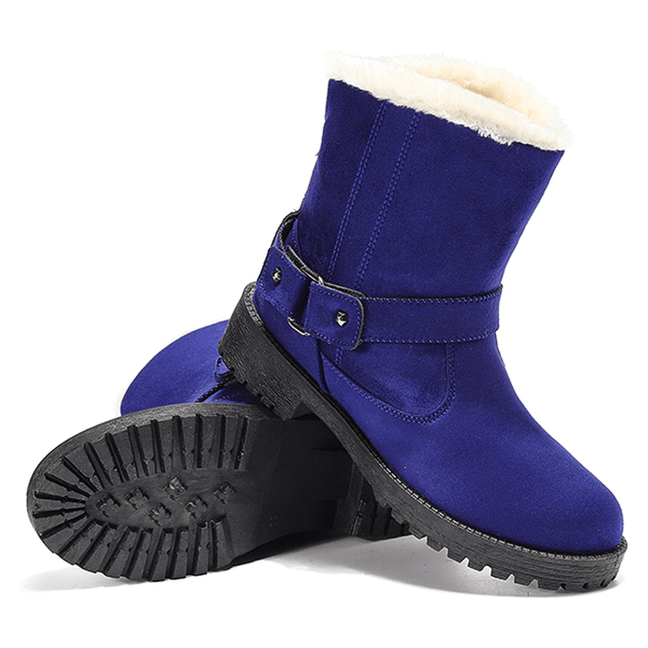 US Size 5-12 Winter Fur Lining Keep Warm Snow Boots