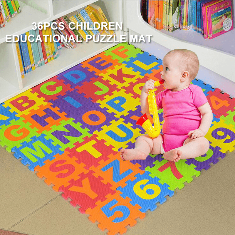 36 Pieces of Digital Alphabet Children'S Educational Foam EVA Puzzle Mat