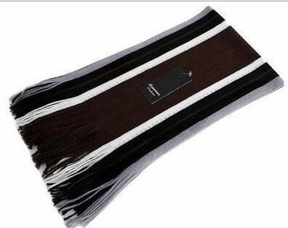 Men'S Striped Scarf Korean Style All-Match