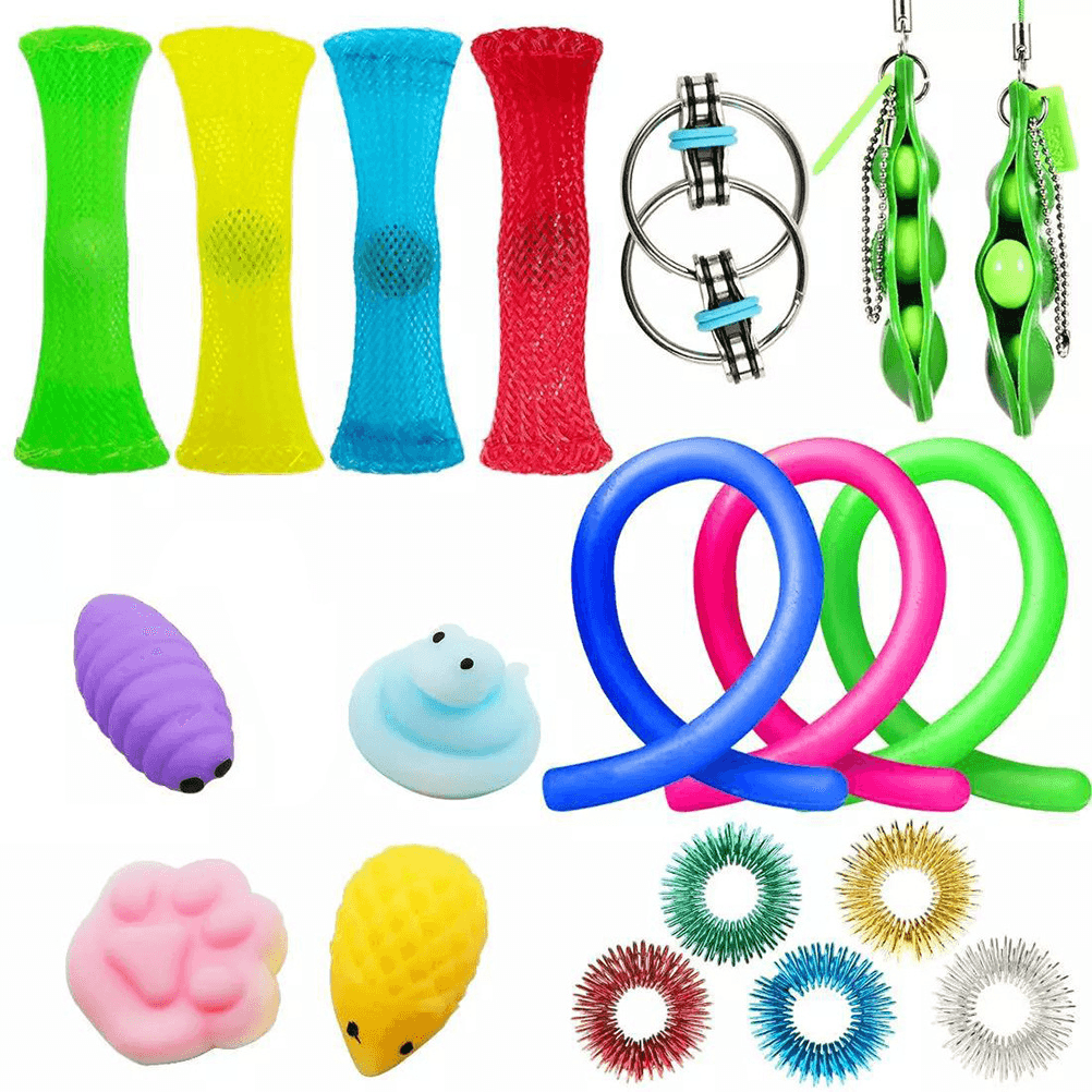 Unzip Toy Set DIY Squeeze Ball Net Tube Chain