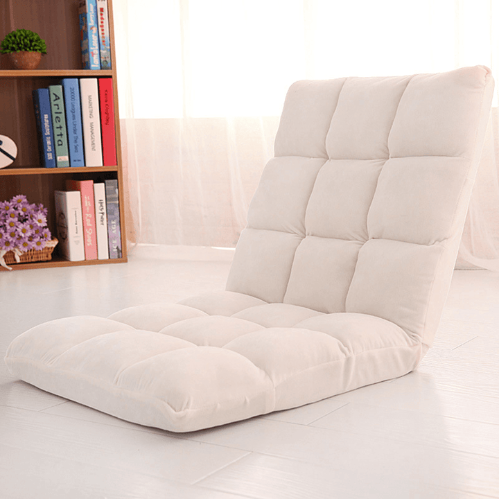 Adjustable Lazy Sofa Cushioned Floor Lounge Chair Living Room Leisure Chaise Chair