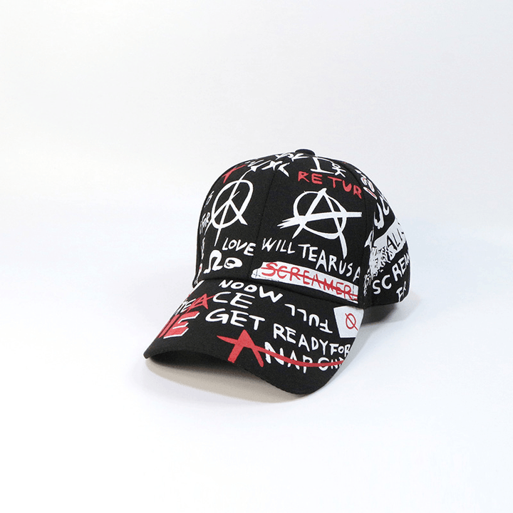 New Style Hat Graffiti Baseball Cap Outdoor Shade Sun Protection Cap Hat Trendy Hip Hop Hat OEM