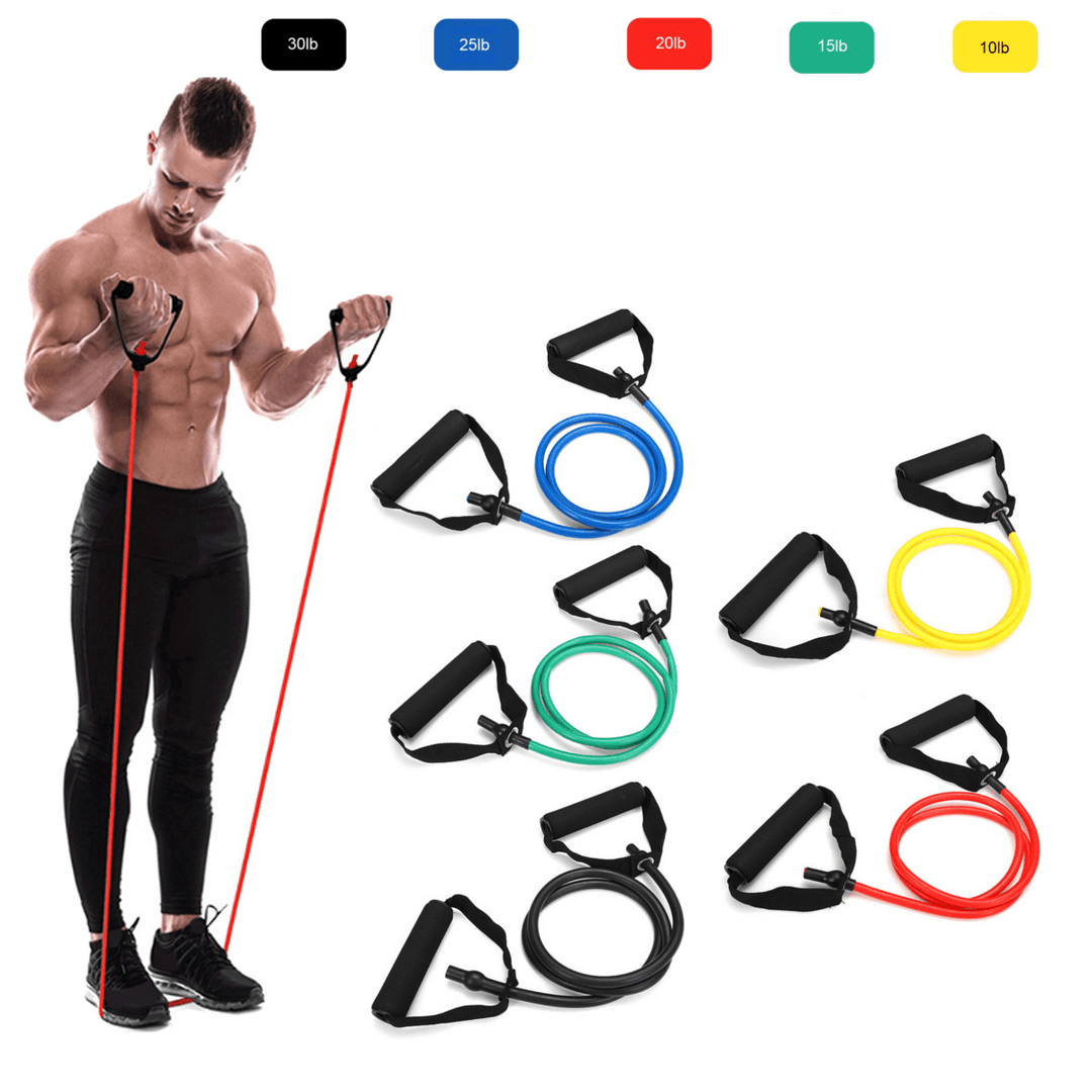 1Pc 10/15/20/25/30Lb Fitness Resistance Bands Fitness Elastic Bands Training Yoga Pilates Bands