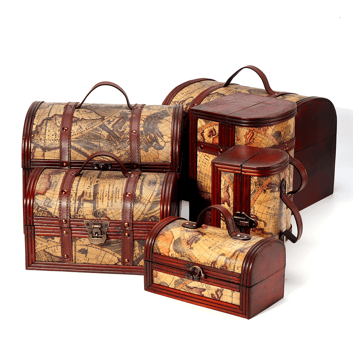 Pirate Treasure Jewelry Chest Trinket Keepsake Box Storage Organizer Gift Case