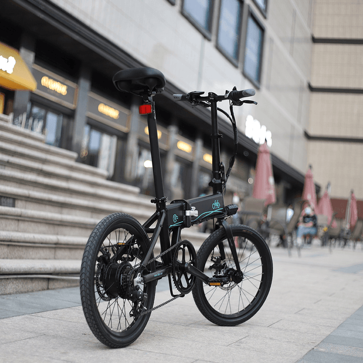 [US Direct] FIIDO D4S 10.4Ah 36V 250W 20 Inches Folding Moped Bicycle 25Km/H Top Speed 80KM Mileage Range Electric Bike US Plug