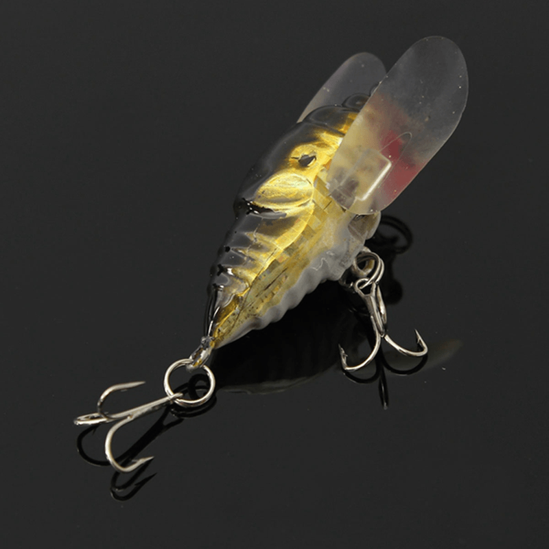 1Pcs Cicada Minnow Fishing Lure Hard Tackle Bait Fishing Hook Bass Crankbaits Hook