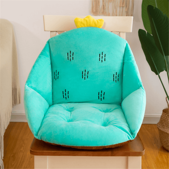 Cartoon Chair Cushion Backrest Waist Support Soft Seat Pillow Mat Home Office Furniture Decoration