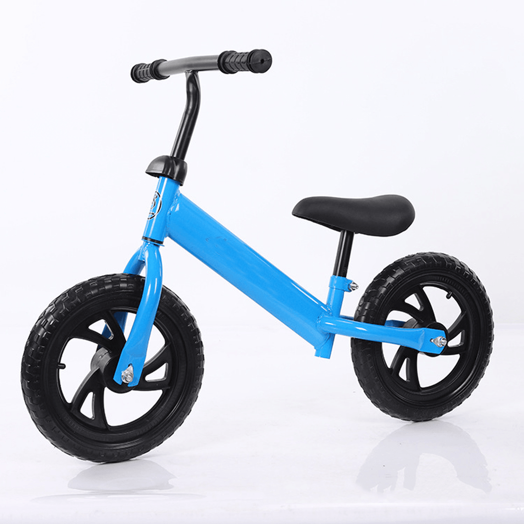 12Inch Kid Push Balance Bike Adjustable No-Pedal Children Beginner Rider Training Toddler for over 2 Years Old Christmas Gift - MRSLM