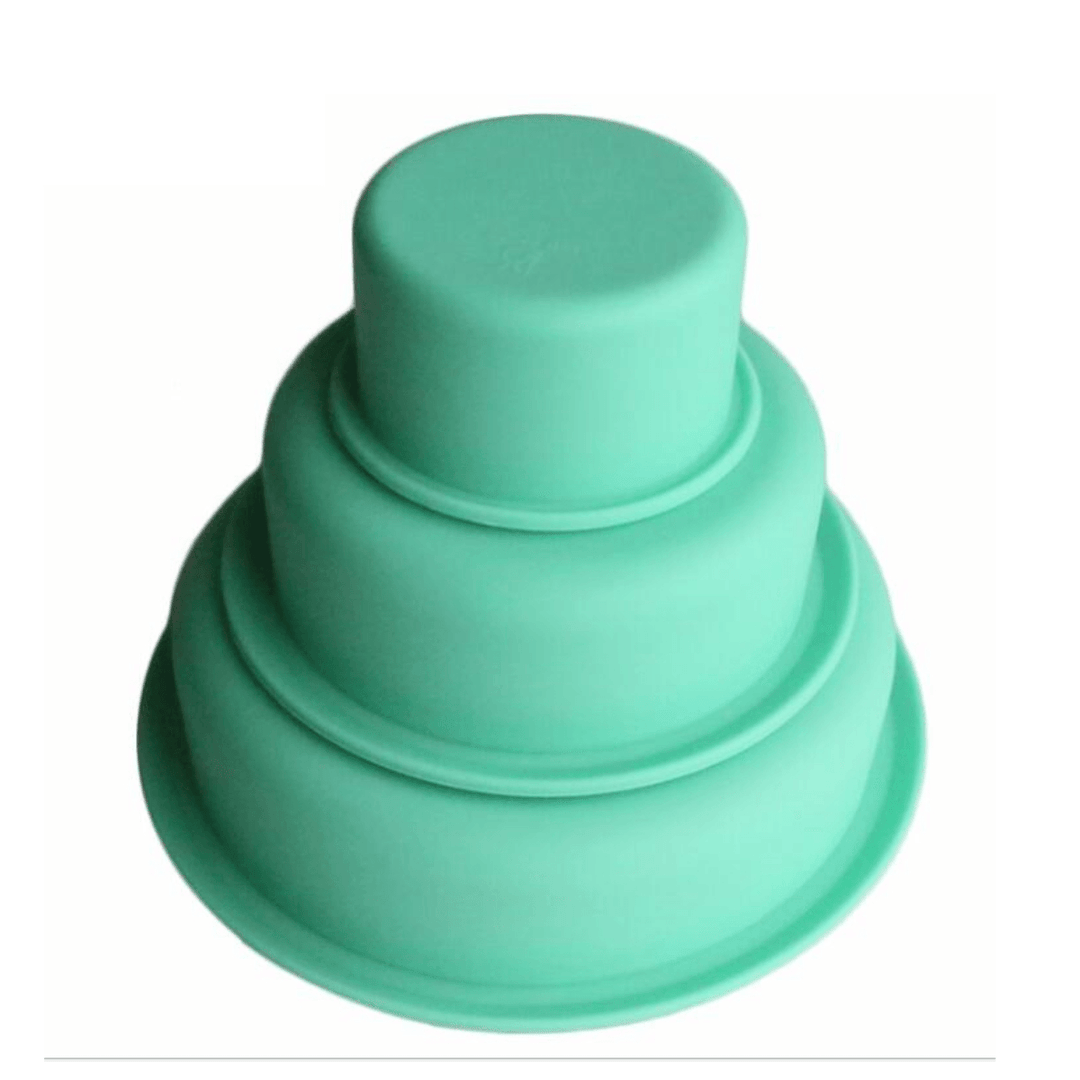 3Pcs Cake Molds round Bake Pan DIY Party Wedding Birthday Cupcake Mould Baking Tool