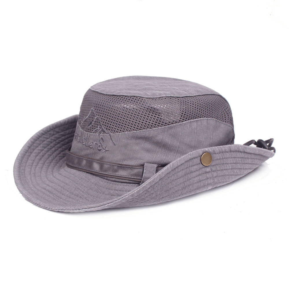 Spring and Summer Outdoor Sunshade Cotton Mesh Ladies Mountaineering Hat