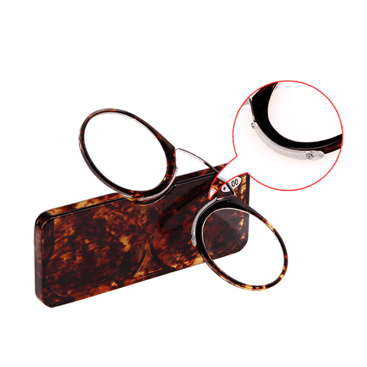 Mini Ultralight Clip Nose Reading Glasses - Portable and Convenient for Men and Women