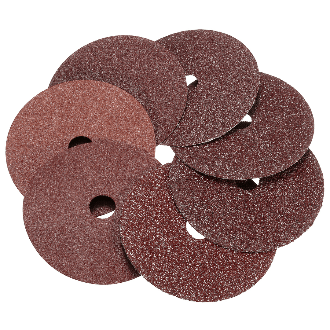 50X 4'' 100Mm Fibre Sanding Grinding Disc Sandpaper 24-120Grit for Angle Grinder