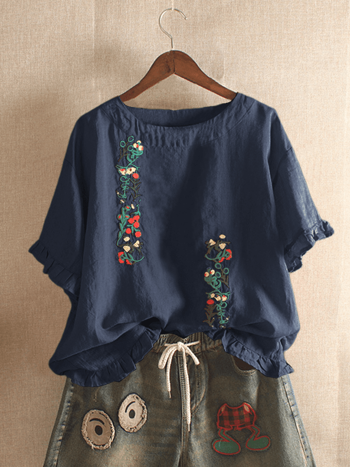 Embroidery Stringy Selvedge Blouse