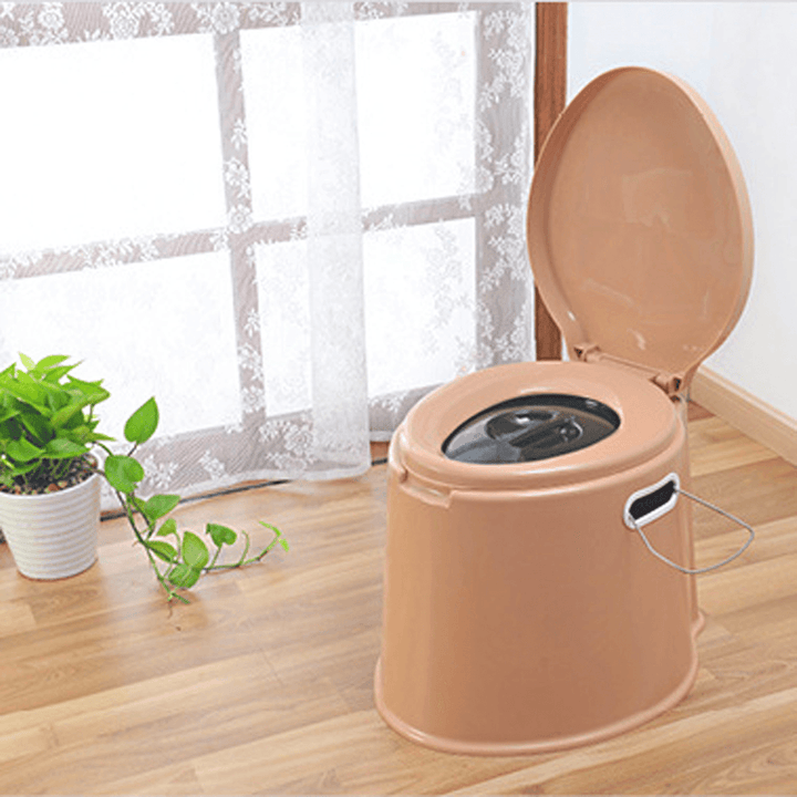 Multifunctional Mobile Toilet PP Board and Barrel Connected Bearing 100KG 5L