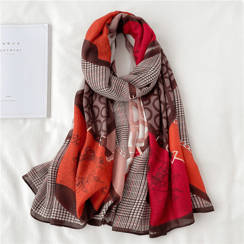 Fashion Scarf Women Cotton and Linen Shawl Europe and America