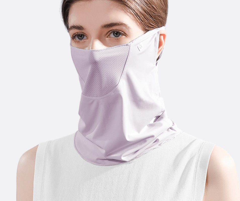 Summer Face Cover Face Scarf Balaclava UV Protction Earloop Neck Gaiter Breathable Outdoor Sports Women