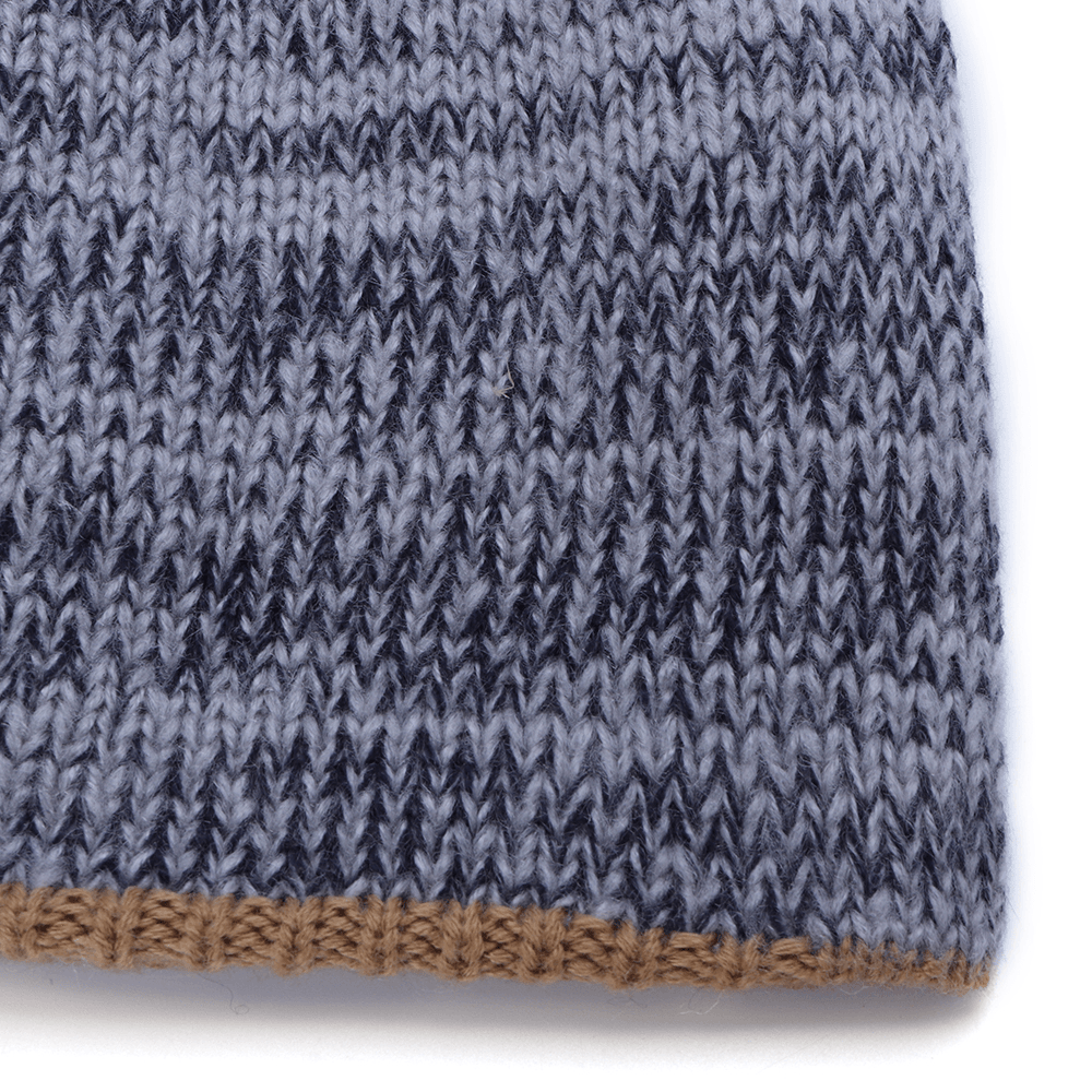 Double-Sided Wearing Double-Layer Knit Hat Beanie Cap