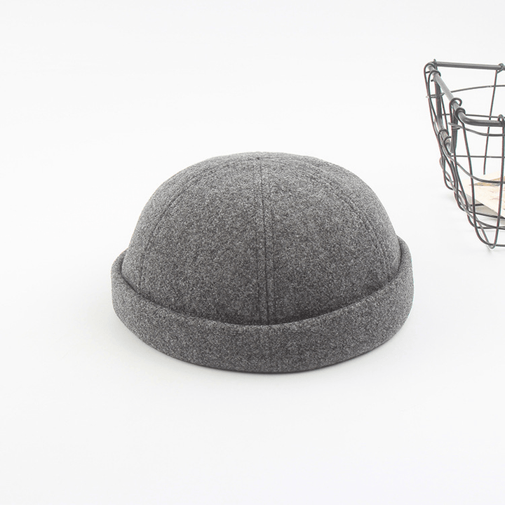 Plain Woolen Landlord Hat