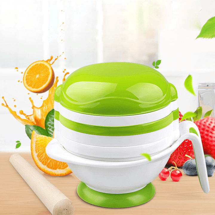 GL YM-1 Multifunction Grinder Bowl 8 in 1 Baby Feeding Set Baby Fruit Feeder Baby Food Grinder Cook