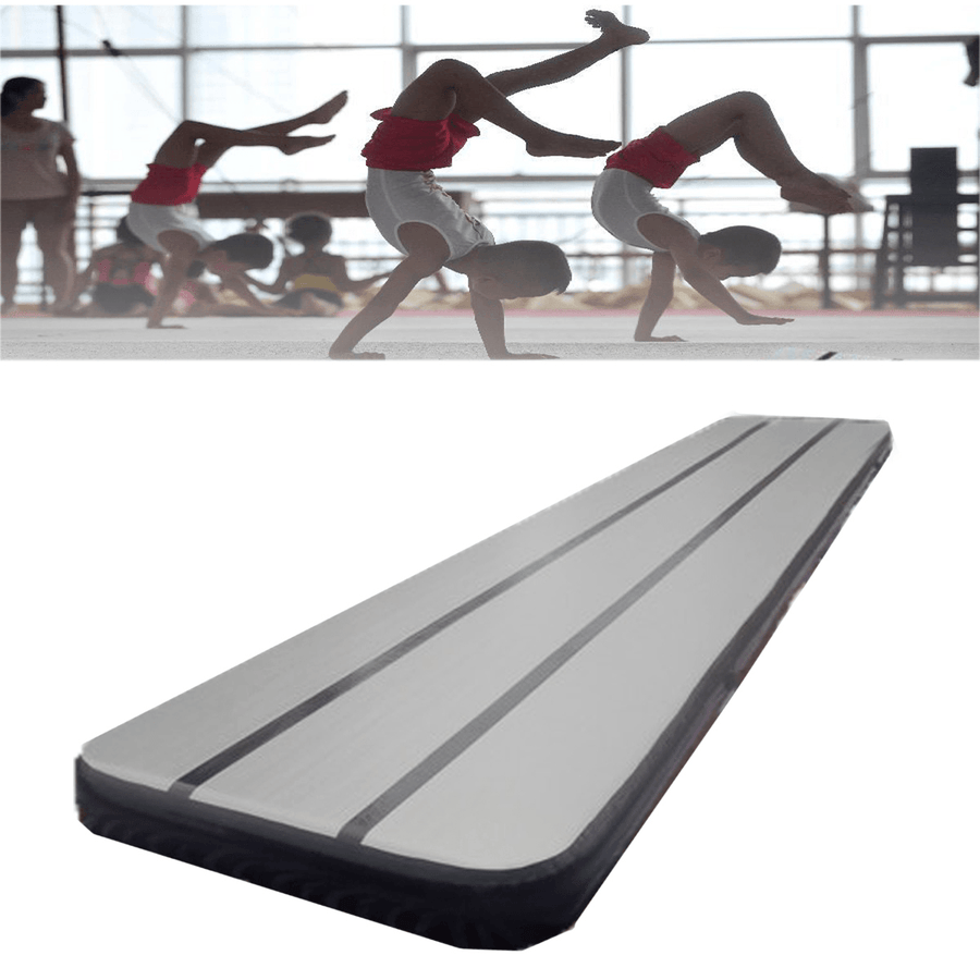 157.48X35.43X3.93Inch Inflatable GYM Air Track Mat Airtrack Gymnastics Mat Practice Training Pad - MRSLM