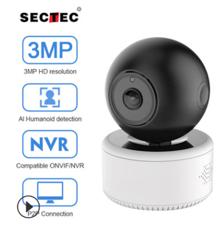 INQMEGA Smart Wifi Home Security Camera 3MP HD AI Humanoid Detection Night Vision 360¬∞ Wireless Camera PTZ Control Real-Time Intercom Indoor IP Camera Baby Monitor