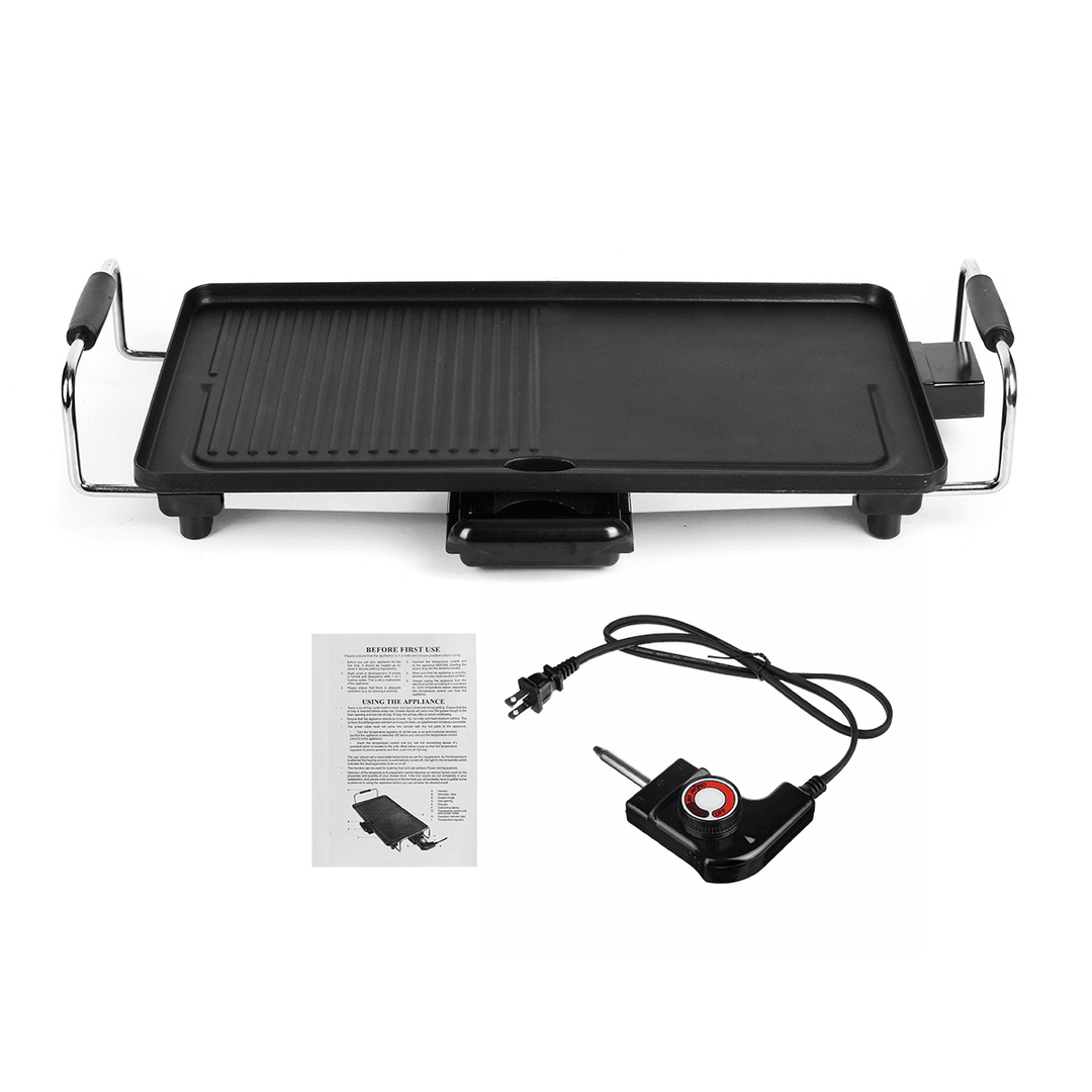 1200W Non-Stick Smokeless BBQ Grill Pan Electric Barbeque Stove Outdoor Camping Picnic EU US Plug