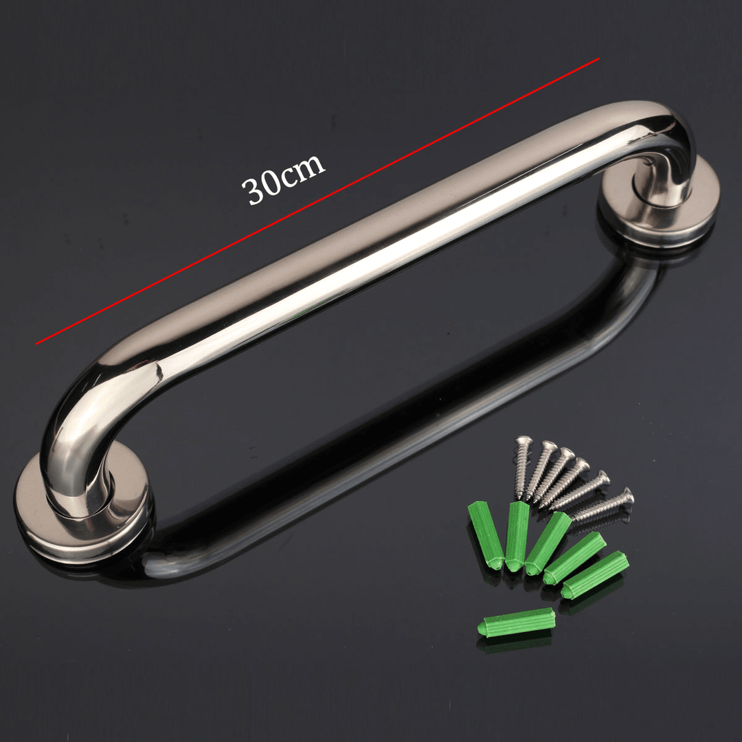 Stainless Steel Bathroom Wall Grab Bar Safety Grip Handle Towel Rail Shelf