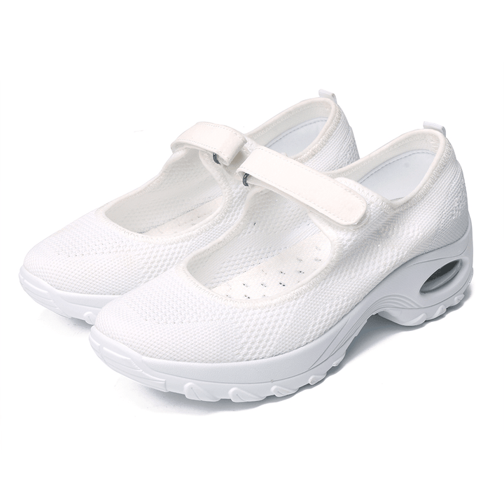 Women Casual Mesh Hollow Out Platform Sneaker