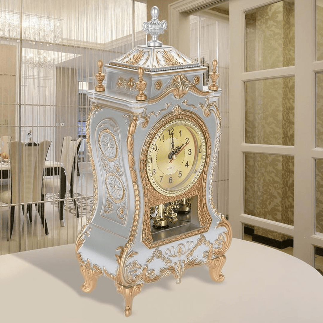 Desk Pendulum Alarm Clock Vintage Clock Classical Cabinet Creative Imperial Furnishing Sit Pendulum Clock