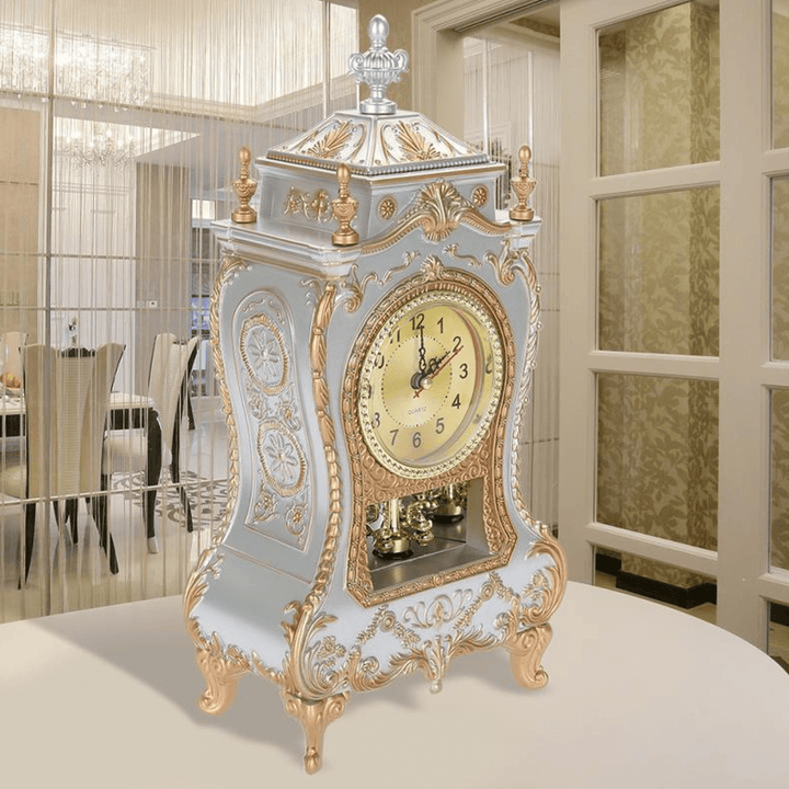 Desk Pendulum Alarm Clock Vintage Clock Classical Cabinet Creative Imperial Furnishing Sit Pendulum Clock