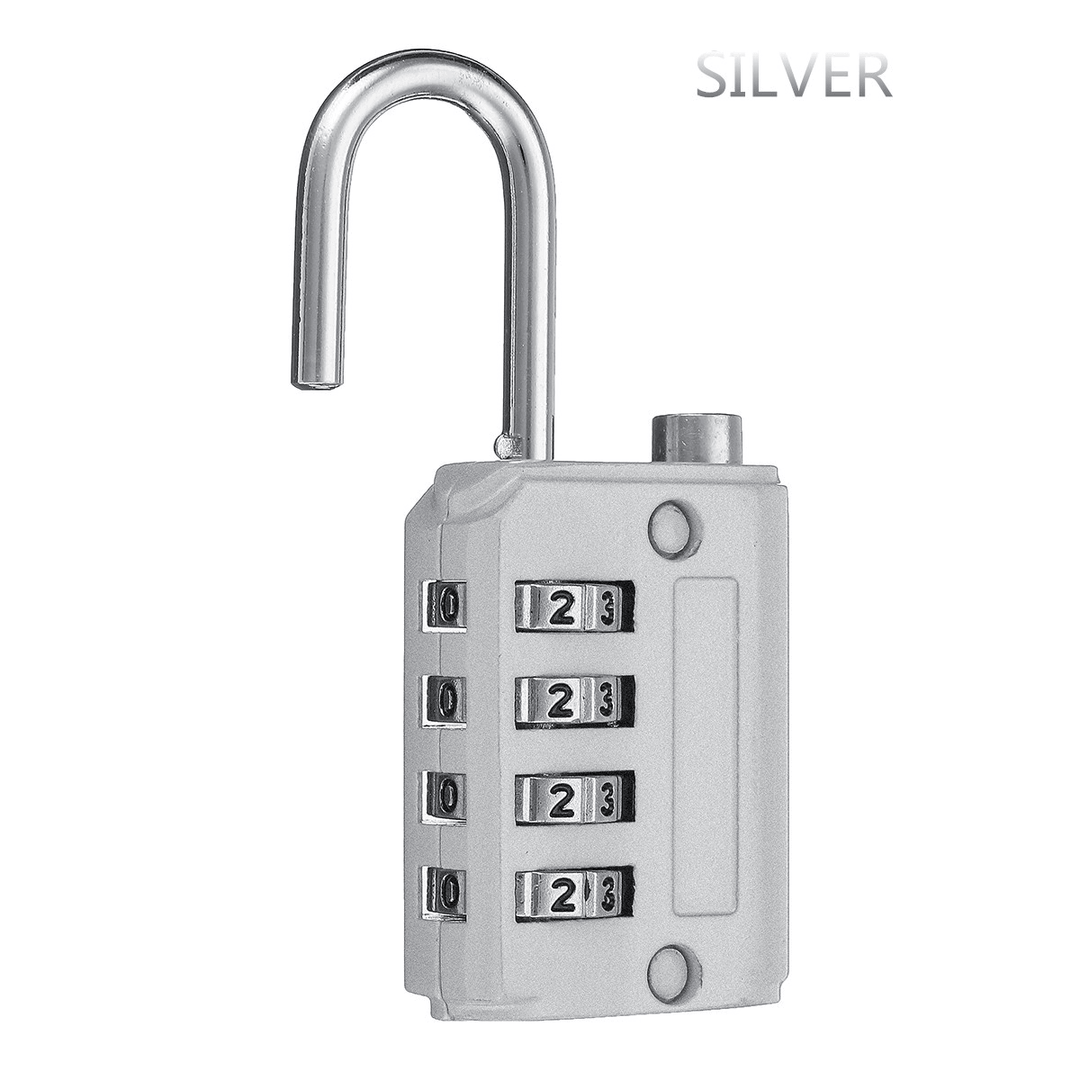 Mini 4 Digit Combination Safety Security Padlock Number Luggage Travel Code Drawer Lock - MRSLM