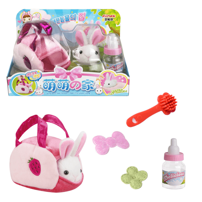 Electronic Induction Pet Cute Rabbit Girl Play House Toy